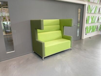 Treinbank Ahrend Loungescape (akoestisch), lichtgroen/groen, H 142 x B 160 x D 86 cm. - Afbeelding 2