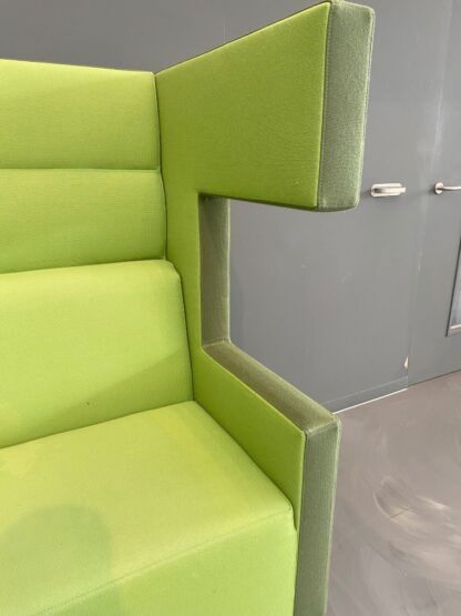 Treinbank Ahrend Loungescape (akoestisch), lichtgroen/groen, H 142 x B 160 x D 86 cm. - Afbeelding 4