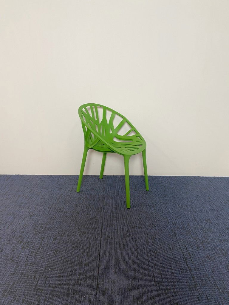 Vergaderstoel Vitra Vegetal (stapelbaar), kunststof, groen - Afbeelding 2