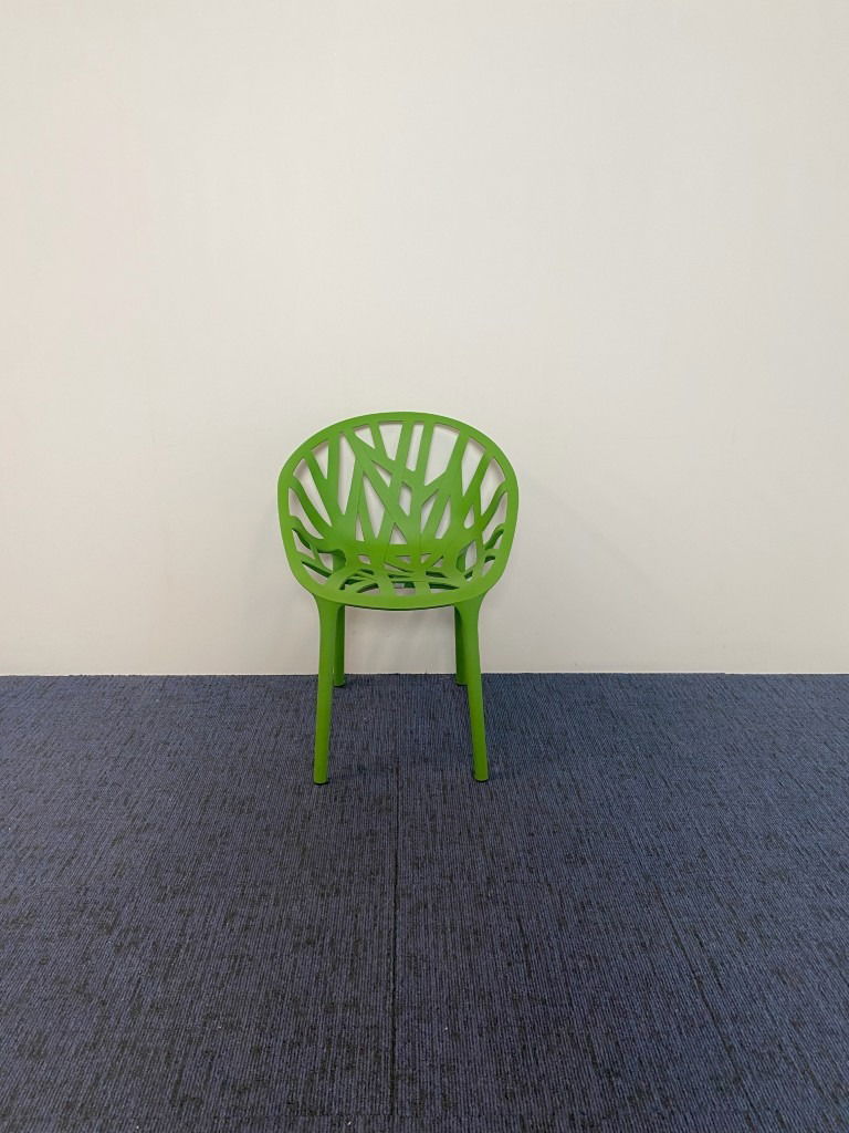 Vergaderstoel Vitra Vegetal (stapelbaar), kunststof, groen - Afbeelding 3