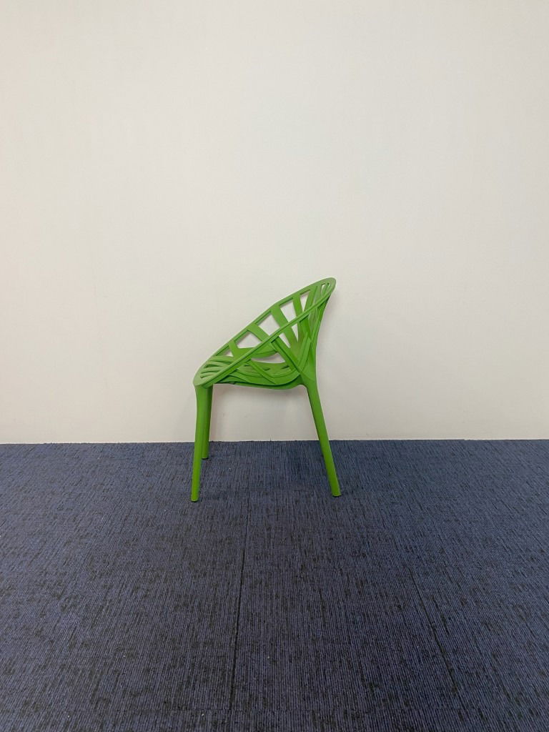Vergaderstoel Vitra Vegetal (stapelbaar), kunststof, groen - Afbeelding 4