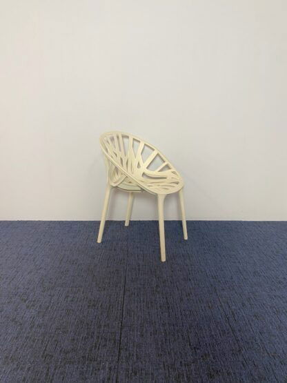Vergaderstoel Vitra Vegetal (stapelbaar), kunststof, wit - Afbeelding 2