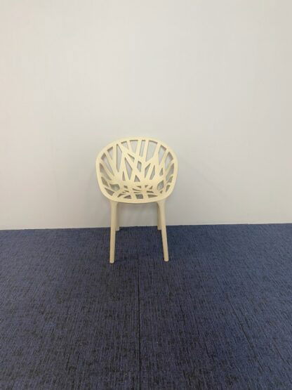 Vergaderstoel Vitra Vegetal (stapelbaar), kunststof, wit - Afbeelding 3