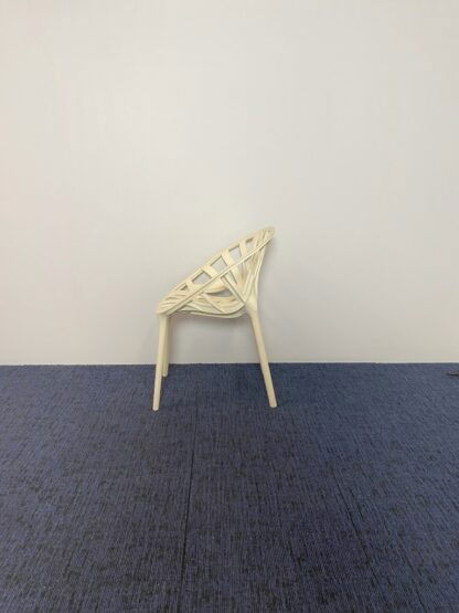 Vergaderstoel Vitra Vegetal (stapelbaar), kunststof, wit - Afbeelding 4