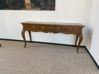 Vintage dressoirkast, donker kersenhout, H 79 x B 175 x D 50 cm. - Afbeelding 2