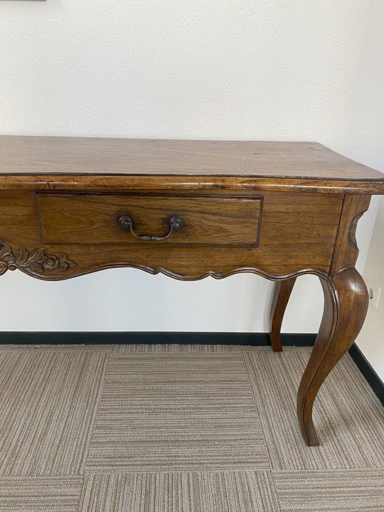 Vintage dressoirkast, donker kersenhout, H 79 x B 175 x D 50 cm. - Afbeelding 3