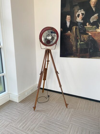 Vintage industriële staande vloerlamp - hoogte 190 cm. - Afbeelding 2