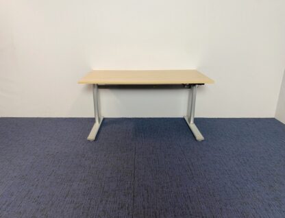 Zit/sta bureau Actiforce (elektrisch), ahorn blad, aluminium onderstel, 140 x 80 cm. - Afbeelding 6
