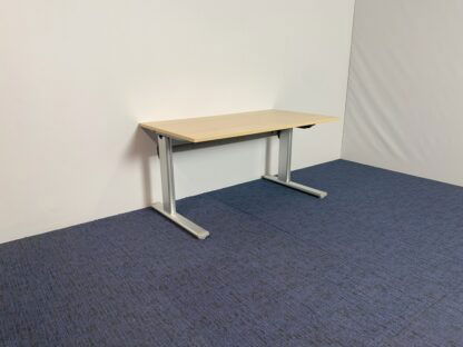 Zit/sta bureau Actiforce (elektrisch), ahorn blad, aluminium onderstel, 140 x 80 cm. - Afbeelding 4