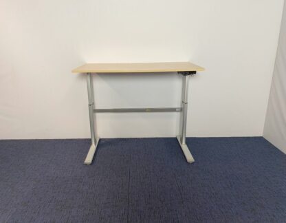Zit/sta bureau Actiforce (elektrisch), ahorn blad, aluminium onderstel, 140 x 80 cm. - Afbeelding 3