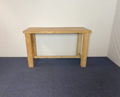 Hoge vergadertafel, donker eiken, 180 x 80 cm. - Afbeelding 3