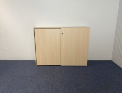 Schuifdeurkast Vepa, licht eiken, H 120 x B 160 x D 45 cm. - Afbeelding 4
