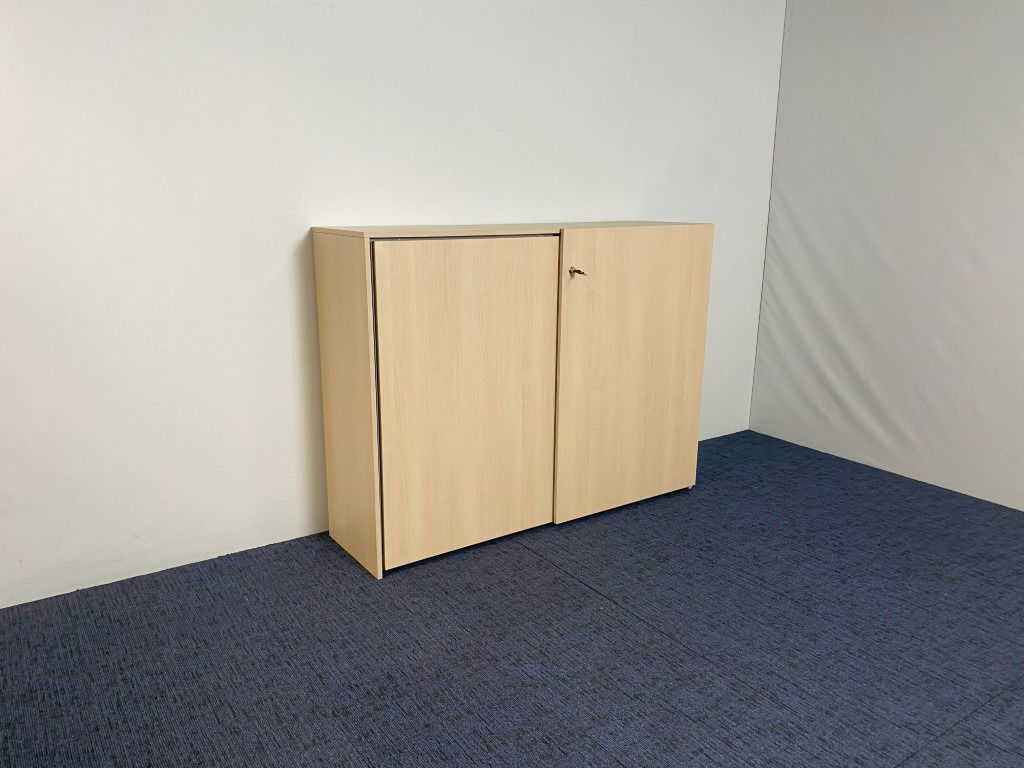 Schuifdeurkast Vepa, licht eiken, H 120 x B 160 x D 45 cm. - Afbeelding 3