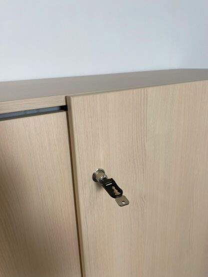 Schuifdeurkast Vepa, licht eiken, H 120 x B 160 x D 45 cm. - Afbeelding 7
