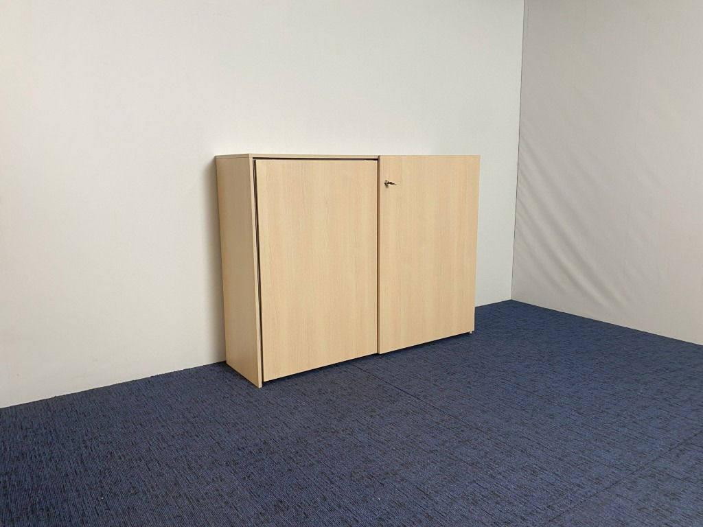 Schuifdeurkast Vepa, licht eiken, H 120 x B 160 x D 45 cm. - Afbeelding 2