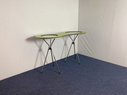 Statafel Sedus Meet Table Over Easy - groen/wit, chroom frame - Afbeelding 2