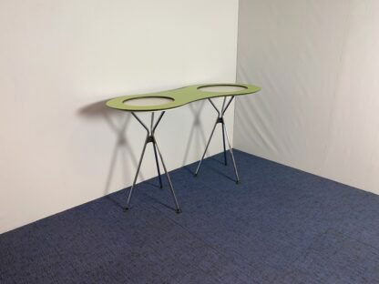 Statafel Sedus Meet Table Over Easy - groen/wit, chroom frame