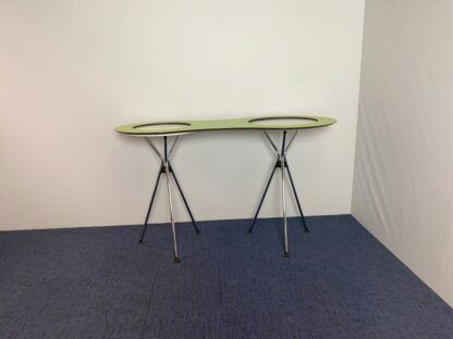 Statafel Sedus Meet Table Over Easy - groen/wit, chroom frame - Afbeelding 4