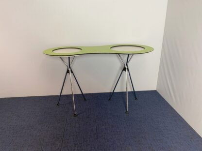Statafel Sedus Meet Table Over Easy - groen/wit, chroom frame - Afbeelding 5