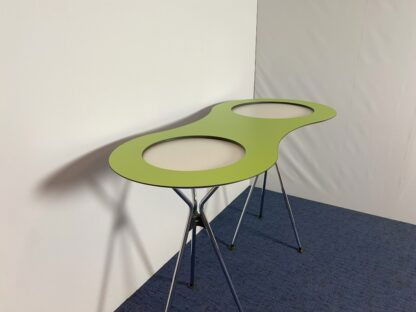 Statafel Sedus Meet Table Over Easy - groen/wit, chroom frame - Afbeelding 6