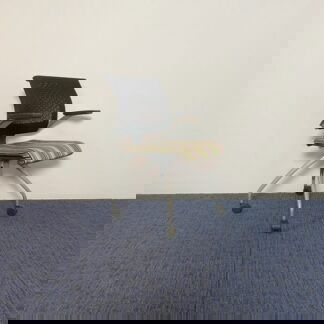 Vergaderstoel Ahrend 250 (verrijdbaar) - zwarte rugleuning, diverse kleuren zitting, aluminium onderstel