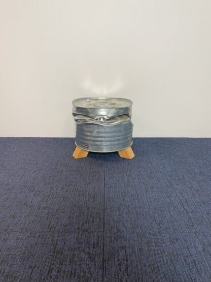 Bijzettafel C-Barrel, aluminium/eiken - Afbeelding 2