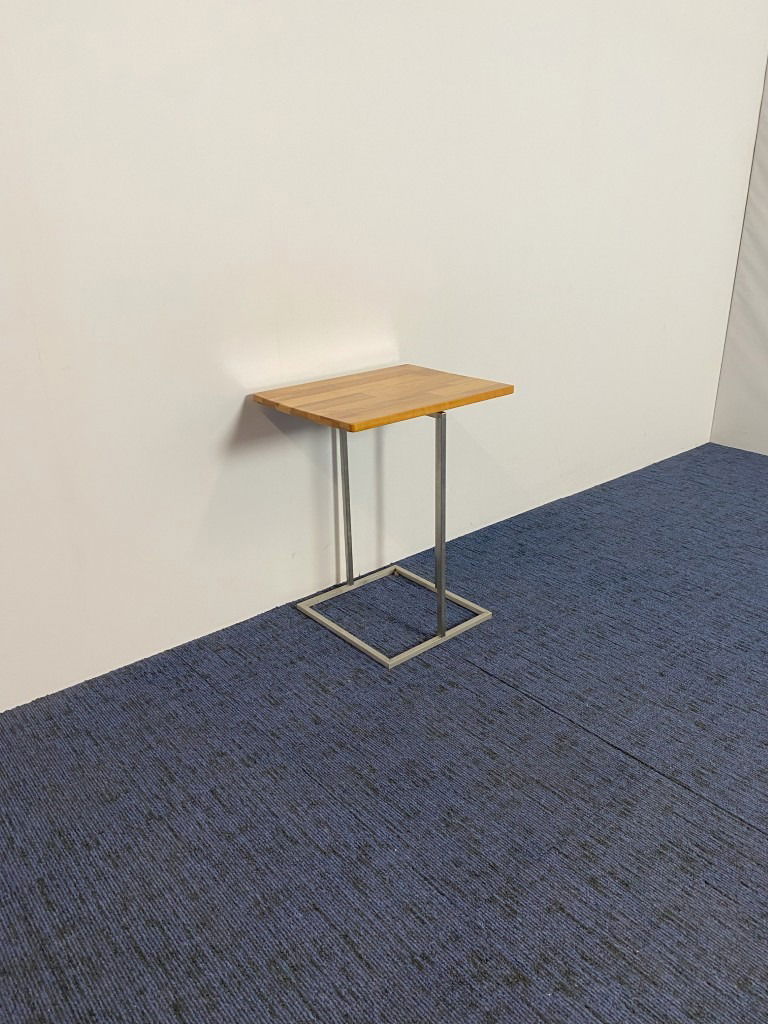 Bijzettafel, beuken/chroom, 48 x 38 cm. - Afbeelding 3