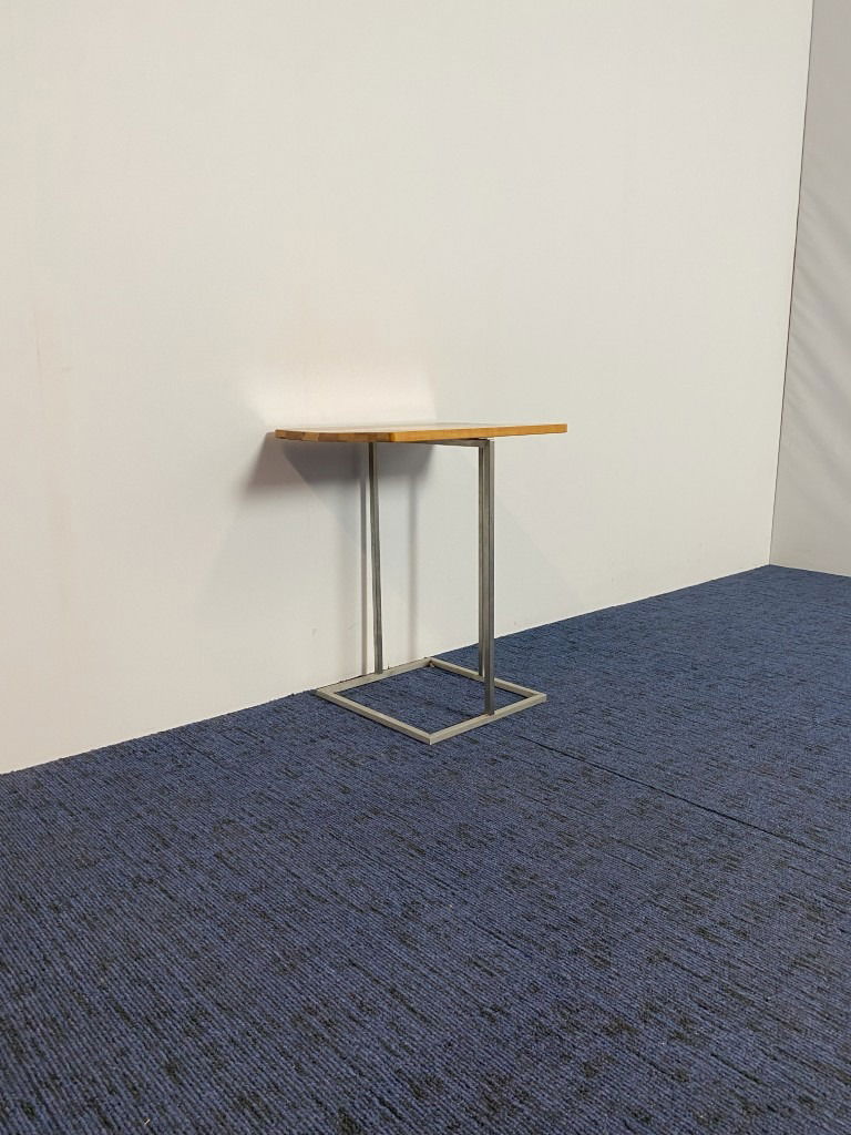 Bijzettafel, beuken/chroom, 48 x 38 cm. - Afbeelding 4