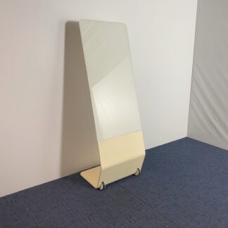 Glazen whiteboard Abstracta Sense, wit/ahorn