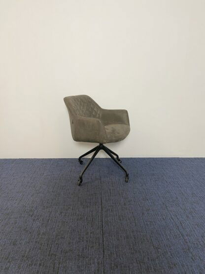 Vergaderstoel Trendline Buck (verrijdbaar), antraciet, zwart frame - Afbeelding 2