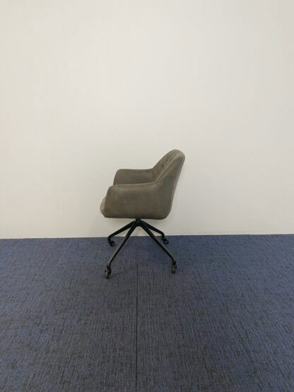 Vergaderstoel Trendline Buck (verrijdbaar), antraciet, zwart frame - Afbeelding 4