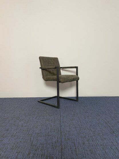 Vergaderstoel Trendline Guild, antraciet, zwart frame