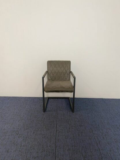 Vergaderstoel Trendline Guild, antraciet, zwart frame - Afbeelding 3