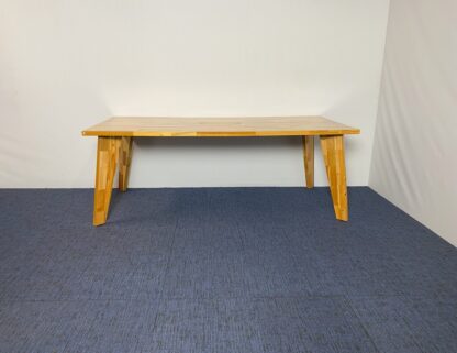 Vergadertafel, 210 x 100 cm. - hoogte 76,5 cm. - Afbeelding 2