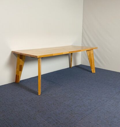 Vergadertafel, 210 x 100 cm. - hoogte 76,5 cm. - Afbeelding 3