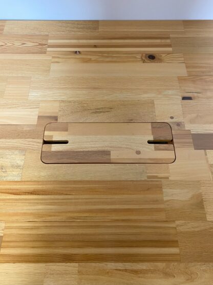 Vergadertafel, 210 x 100 cm. - hoogte 76,5 cm. - Afbeelding 6