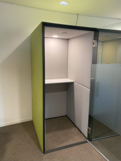 Palau Boston akoestische belcel, groen/grijs, H 220 x B 102 x D 123 cm. - Afbeelding 3