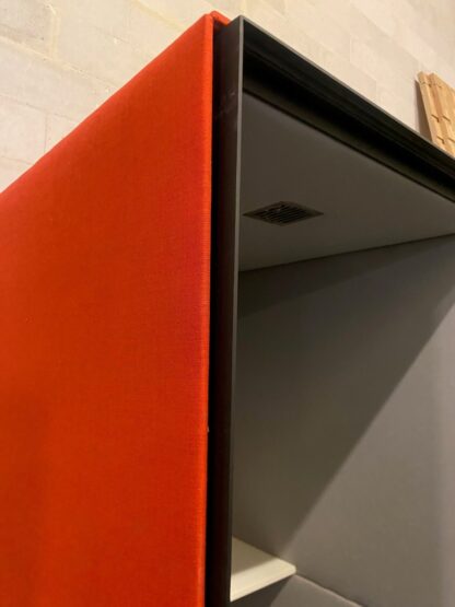 Palau Boston akoestische belcel, rood/grijs, H 220 x B 102 x D 123 cm. - Afbeelding 4