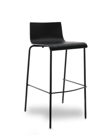 Barkruk CS-5, kleur naar keuze, zwart onderstel