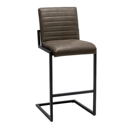 Barkruk Trendline Based, kleur naar keuze (eco-leer), zwart frame, nieuw - Afbeelding 3