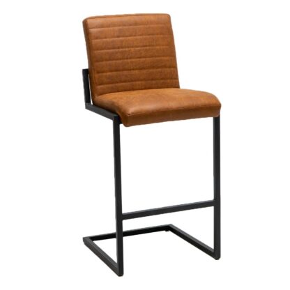 Barkruk Trendline Based, kleur naar keuze (eco-leer), zwart frame, nieuw - Afbeelding 2