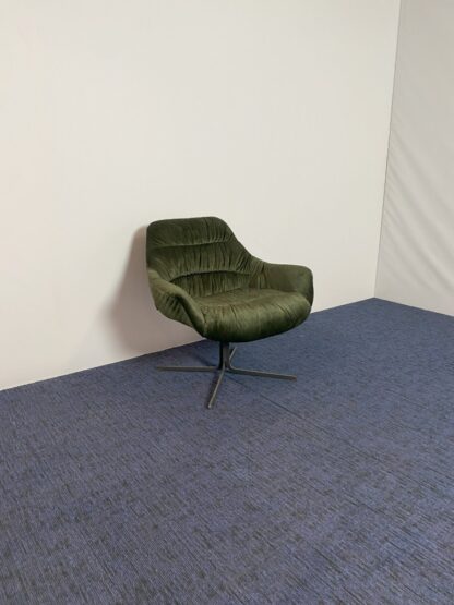 Fauteuil Trendline Ally, donkergroen, zwart frame - Afbeelding 2