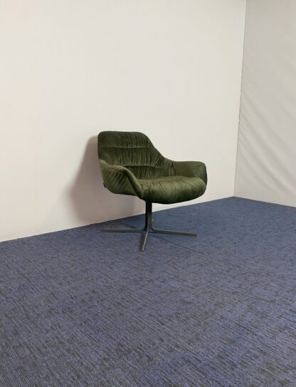 Fauteuil Trendline Ally, donkergroen, zwart frame - Afbeelding 3