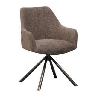 Vergaderstoel Trendline Cozy (draaibaar), kleur naar keuze, donkerbruin frame