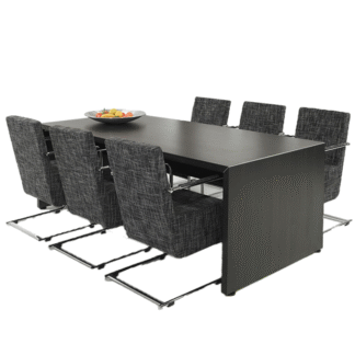 Vergadertafel L-Line, Donker Eiken, rechthoekig, 220 x 100 cm, nieuw