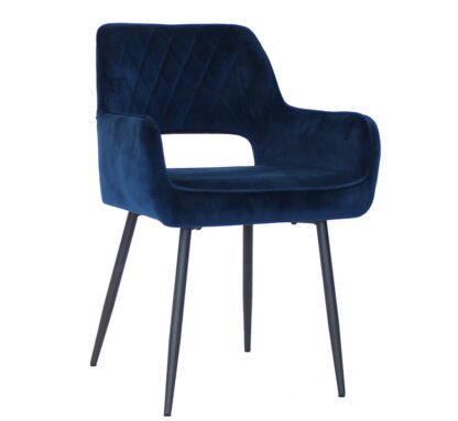 Vergaderstoel Trendline Doozy, kleur naar keuze (velvet), zwart frame, nieuw - Afbeelding 5