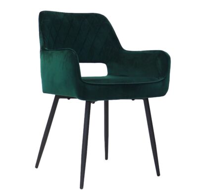 Vergaderstoel Trendline Doozy, kleur naar keuze (velvet), zwart frame, nieuw - Afbeelding 3