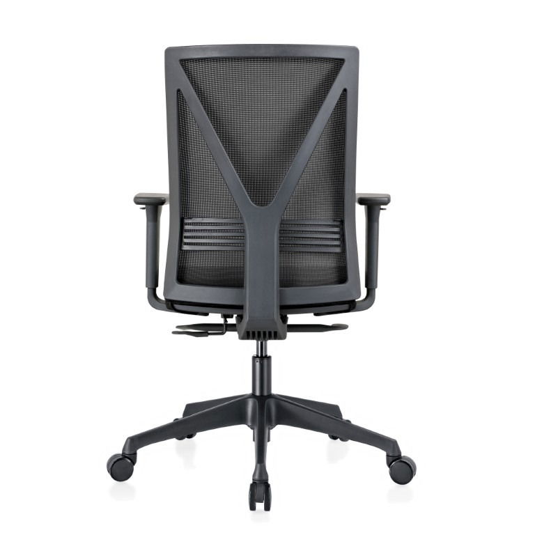 Bureaustoel Mesh 640, zwarte stof, zwart voetkruis - Afbeelding 5