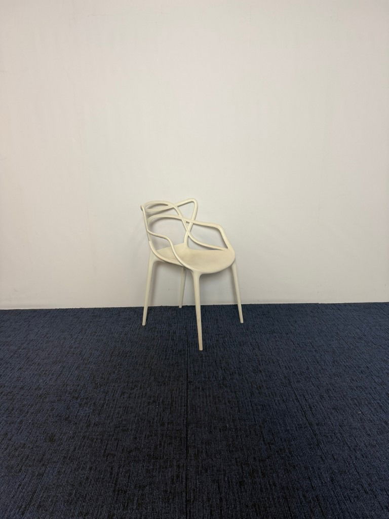 Vergaderstoel Kartell Masters, kunststof, wit - Afbeelding 2