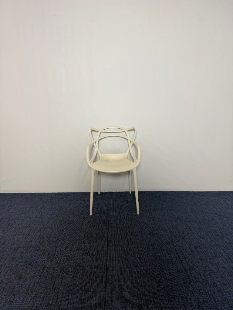 Vergaderstoel Kartell Masters, kunststof, wit - Afbeelding 3